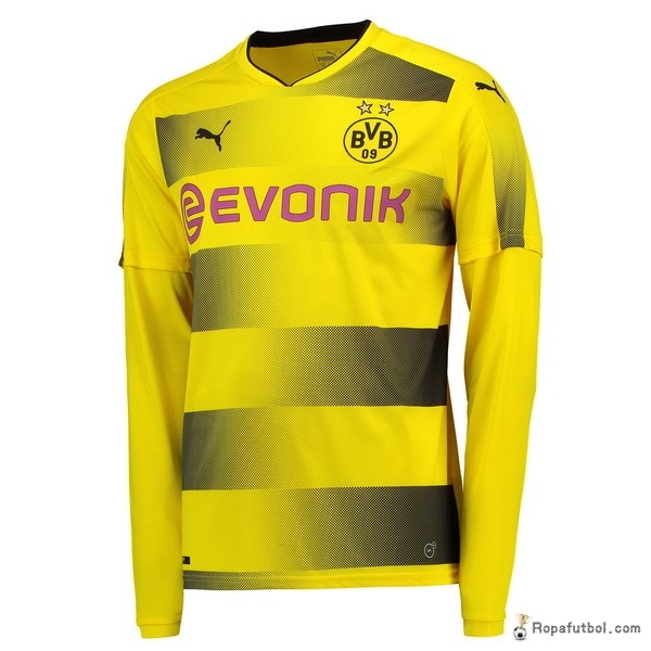 Camiseta Borussia Dortmund Replica Primera Ropa ML 2017/18